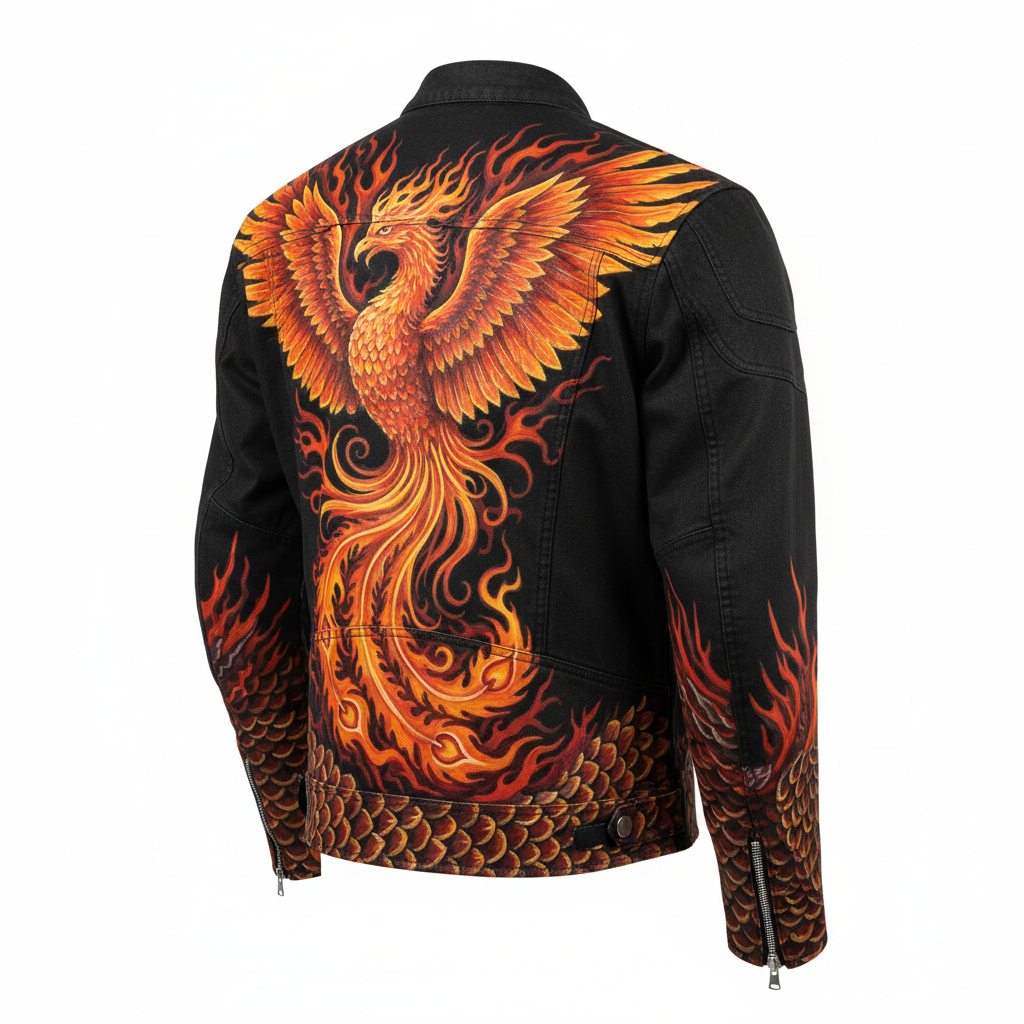 3/4 Back — Phoenix & Dragon Merge