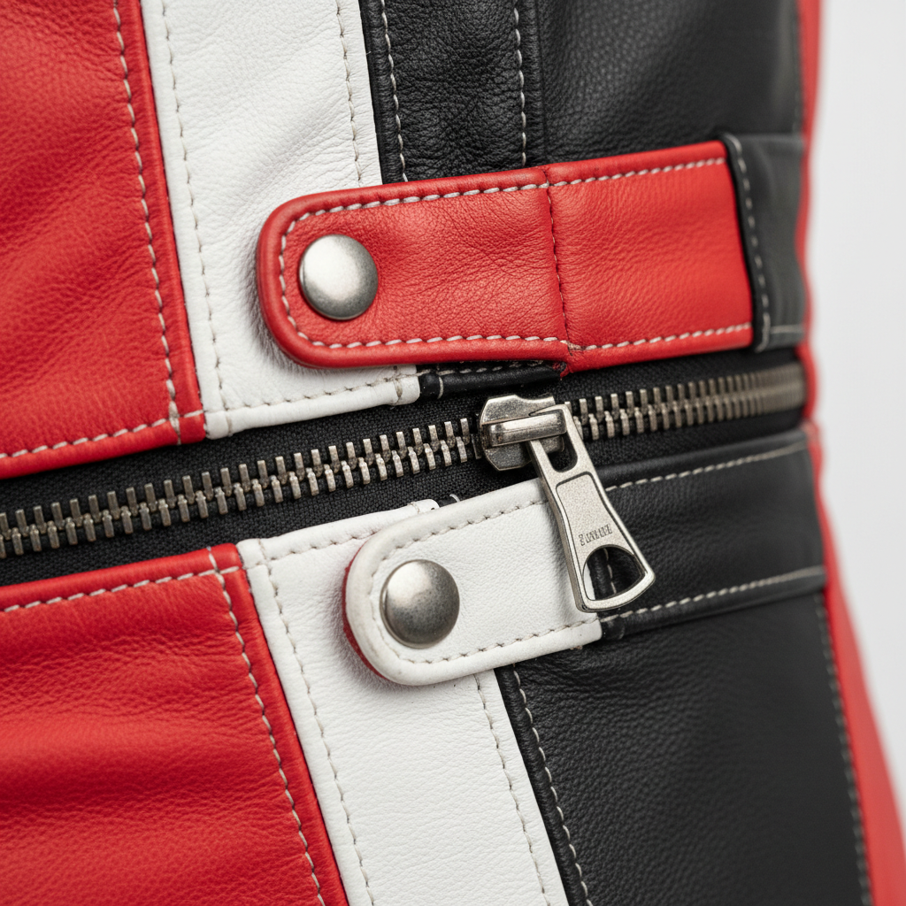 5. Zipper Close-up — MotoGP Style