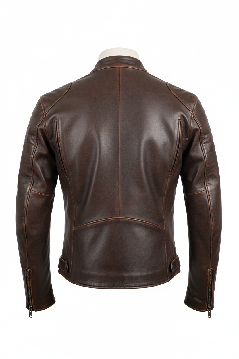 Back View – Urban Leather Riding Jacket
