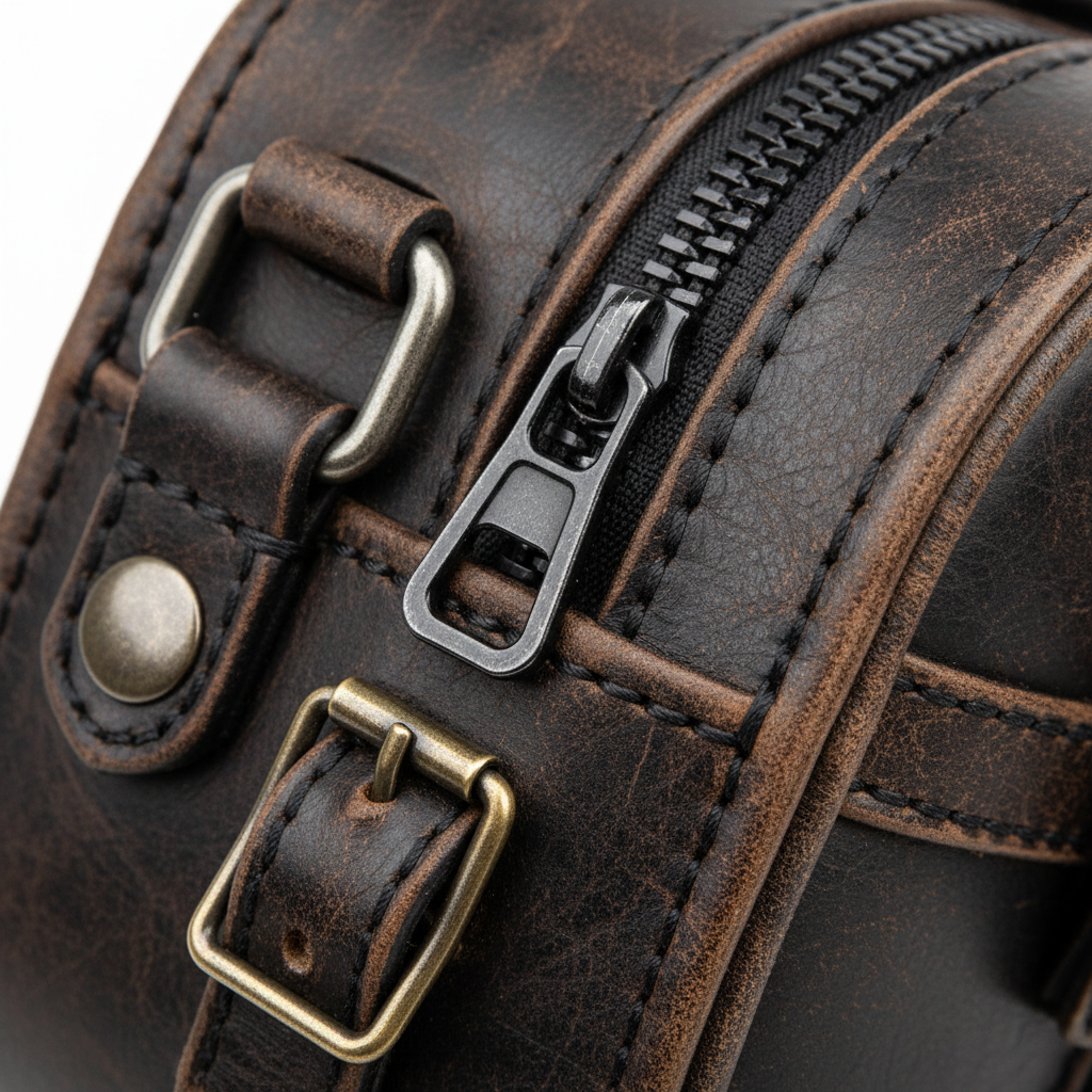 Custom Ammo Bag – Hardware & Zipper Detail