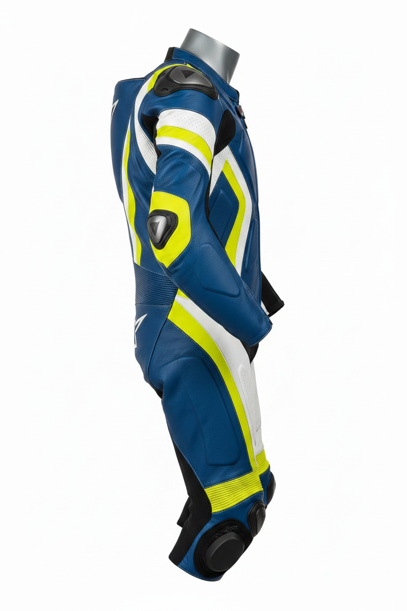 Custom Leather Race Suit – Left Side View