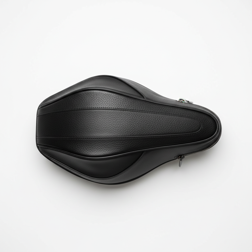Custom Racer Saddlebag – Flat Lay