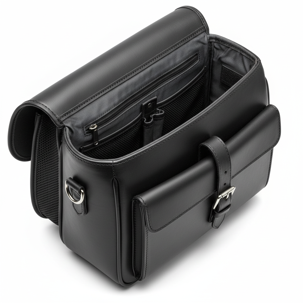 Custom Racer Saddlebag – Interior Detail