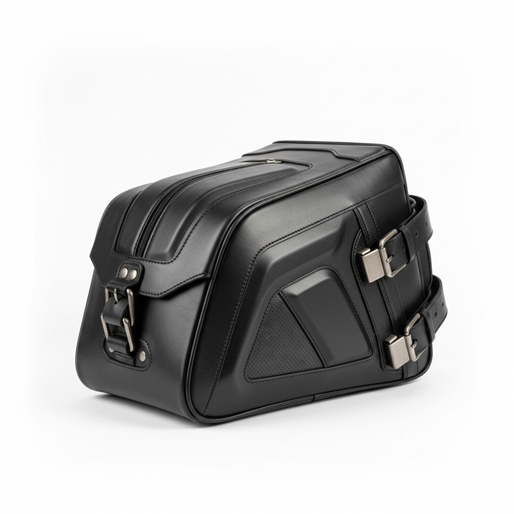 Custom Racer Sidekick Saddlebag – 3/4 Front