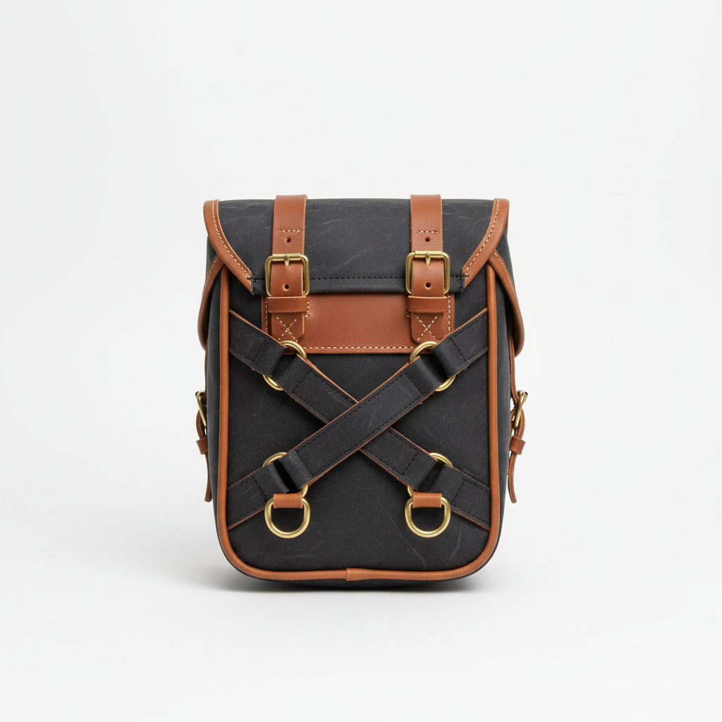 Custom Retro Mini Saddlebag – Back