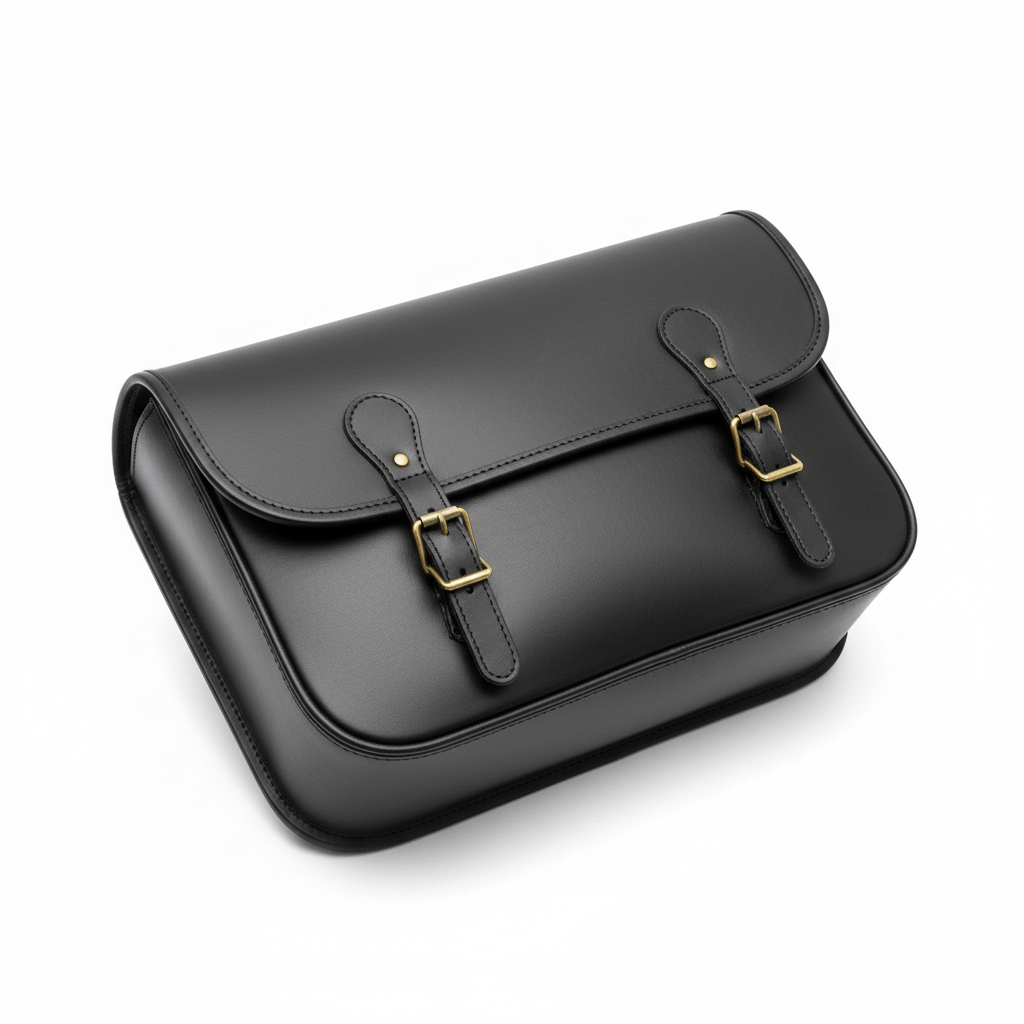 Custom Retro Super Saddlebag – Flat Lay