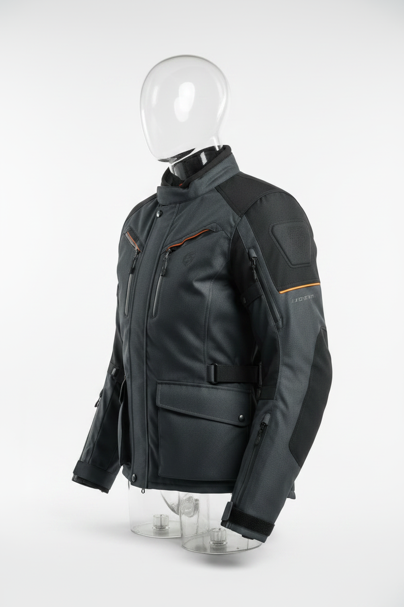 Custom Textile Touring Jacket – Left Side View