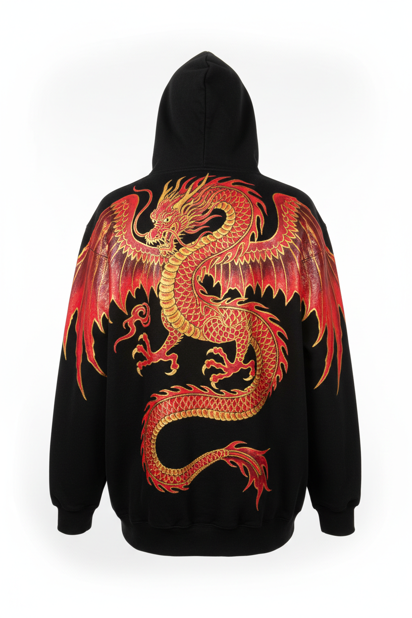 Detailed Hoodie Back