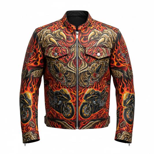 Front — Dragon Claws & Flames