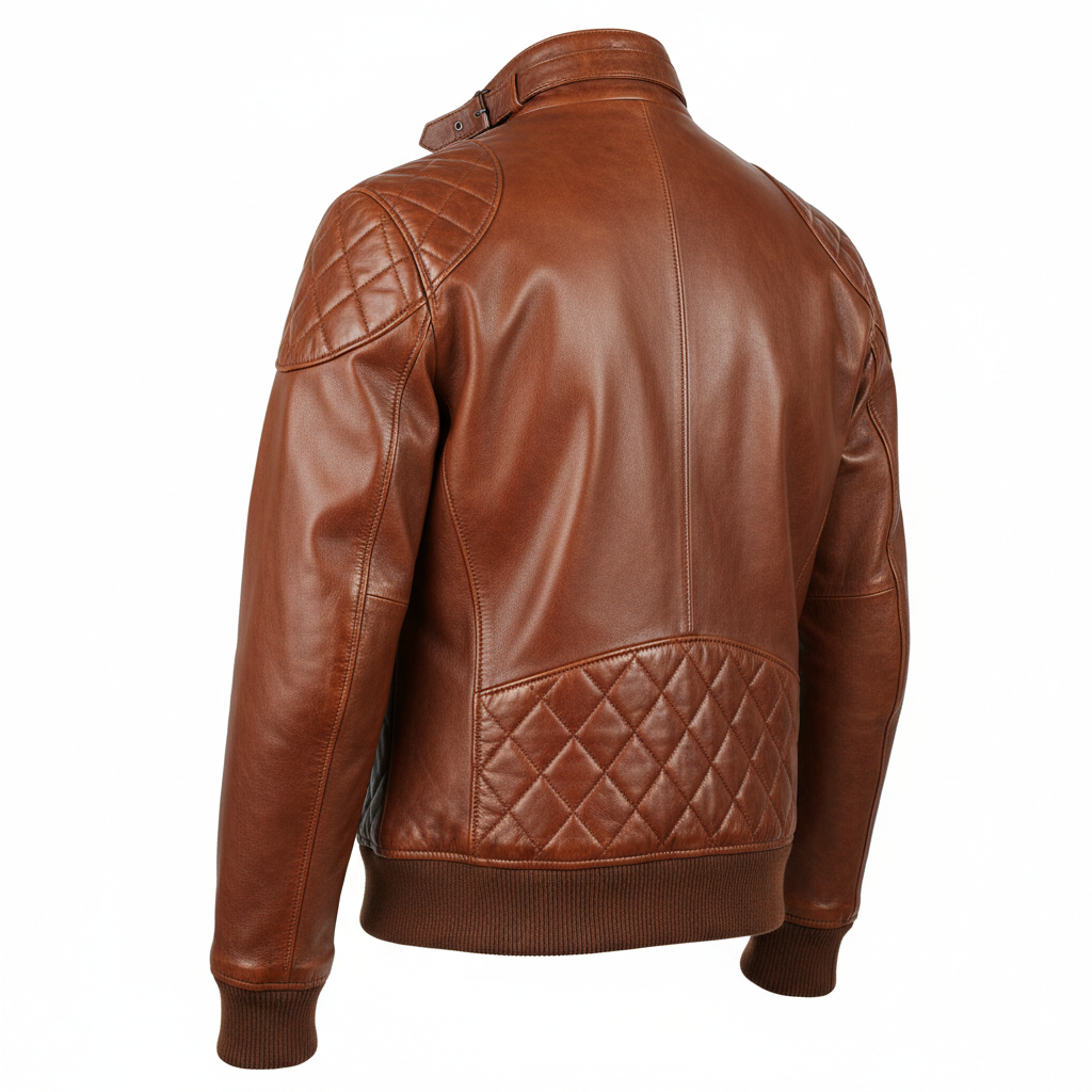 Men's Casual Premium Lambskin Leather Jacket | Soft Touch | Made to Measure