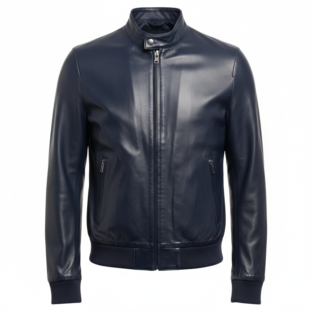 Men's Casual Nappa Leather Jacket | Ultra-Soft Luxury | Made to Measure