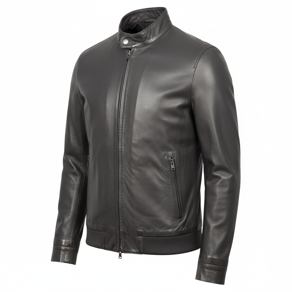 Men's Casual Nappa Leather Jacket | Ultra-Soft Luxury | Made to Measure