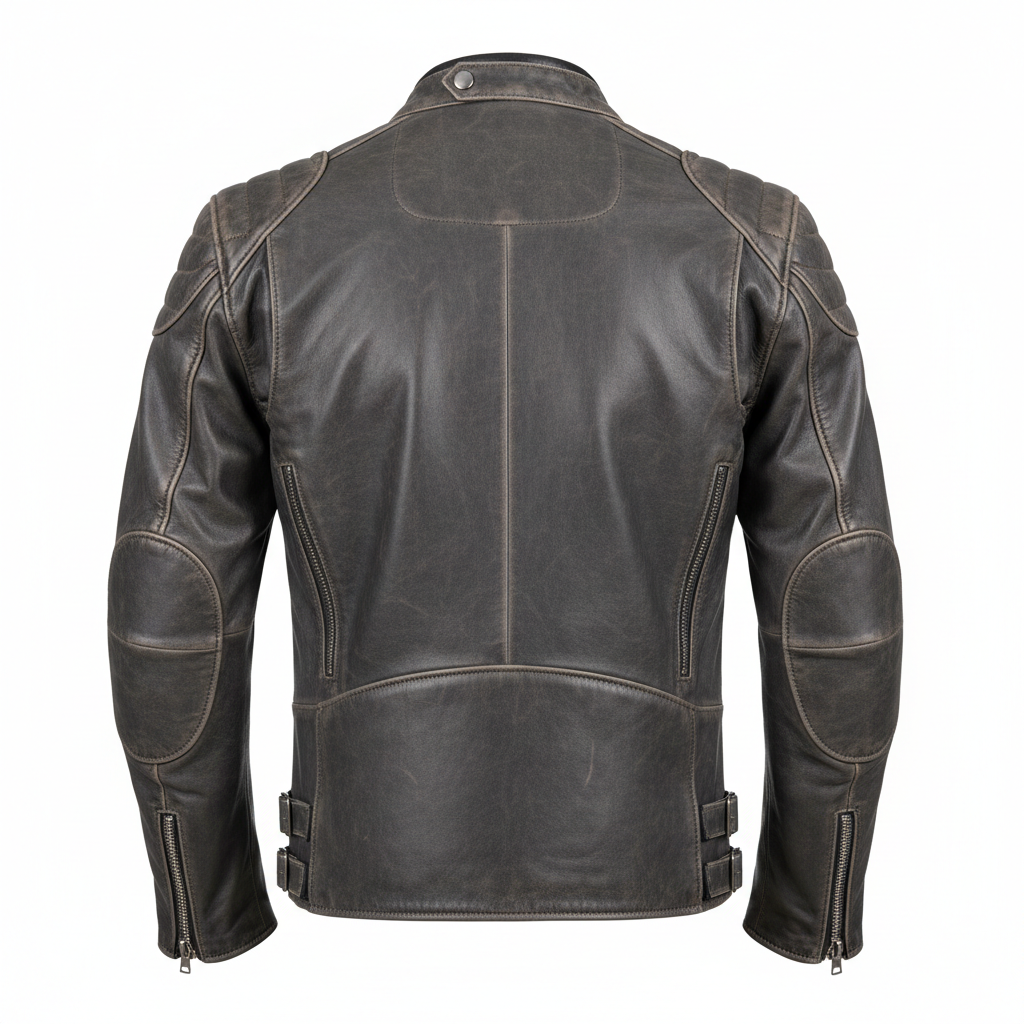 Men's Casual Buffalo Leather Jacket | Rugged Style | Made to Measure