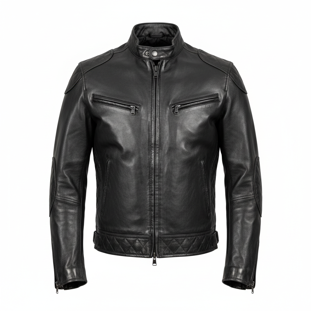 Men's Casual Buffalo Leather Jacket | Rugged Style | Made to Measure