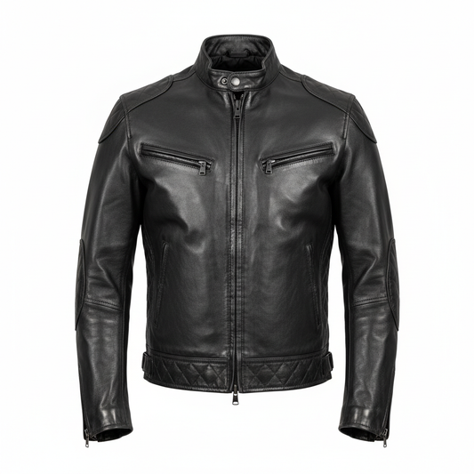 Men's Casual Buffalo Leather Jacket | Rugged Style | Made to Measure