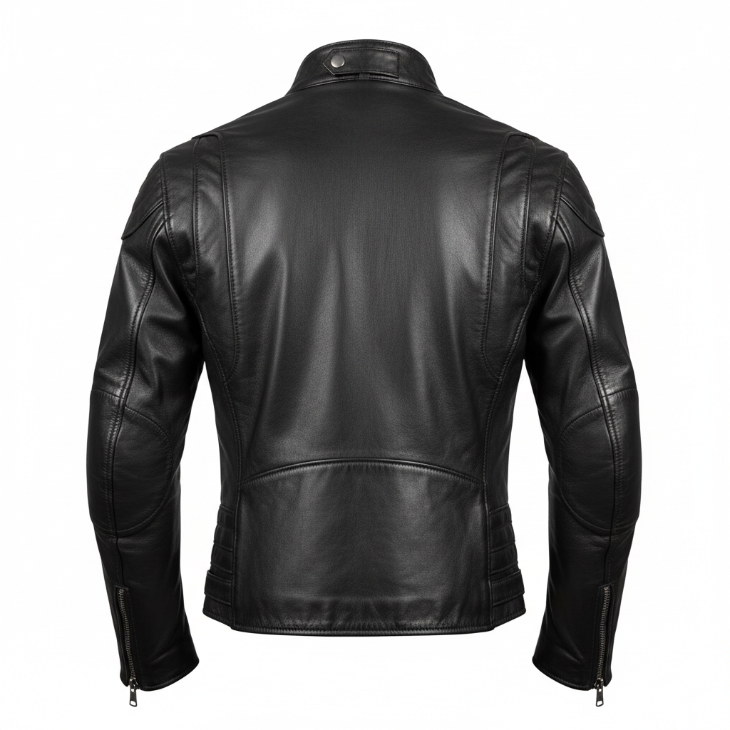 Men's Casual Goatskin Leather Jacket | Lightweight & Durable | Made to Measure