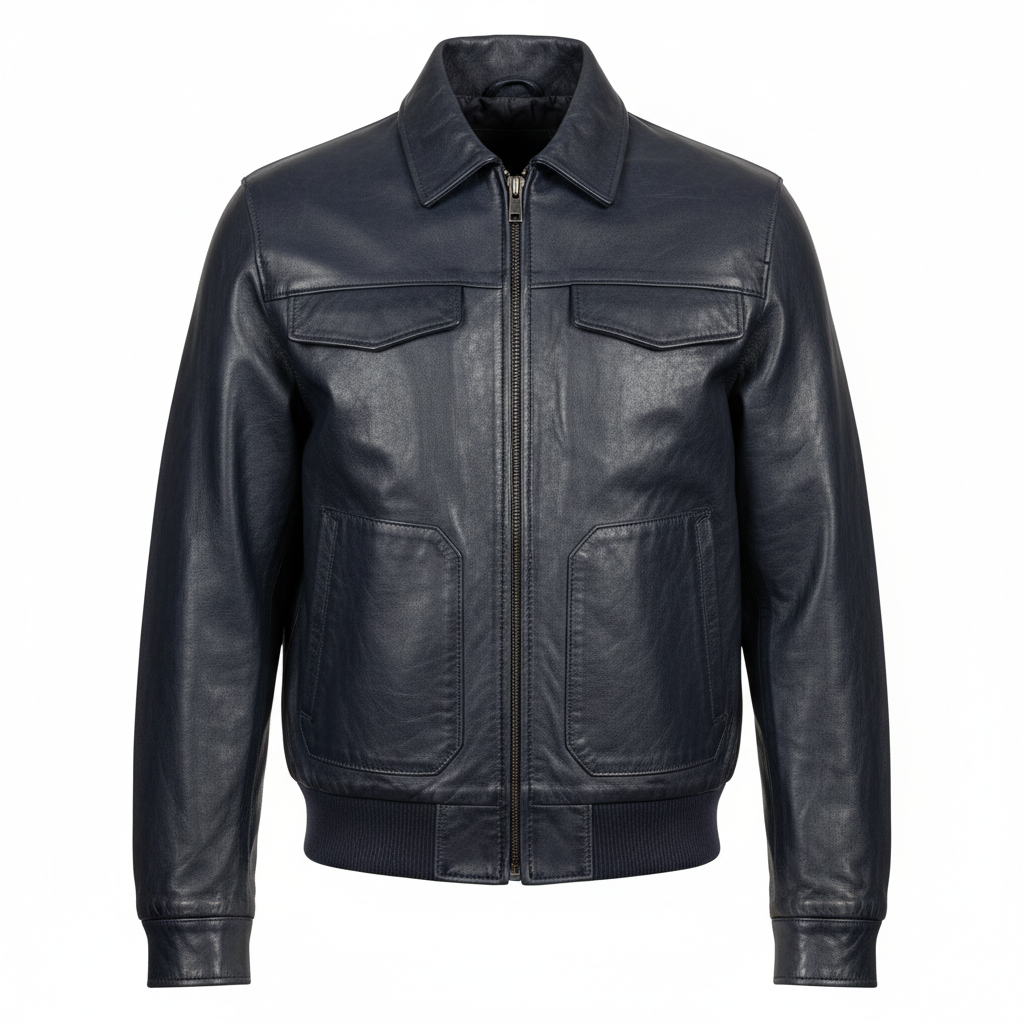 Men's Casual Buffalo Leather Jacket | Rugged Style | Made to Measure