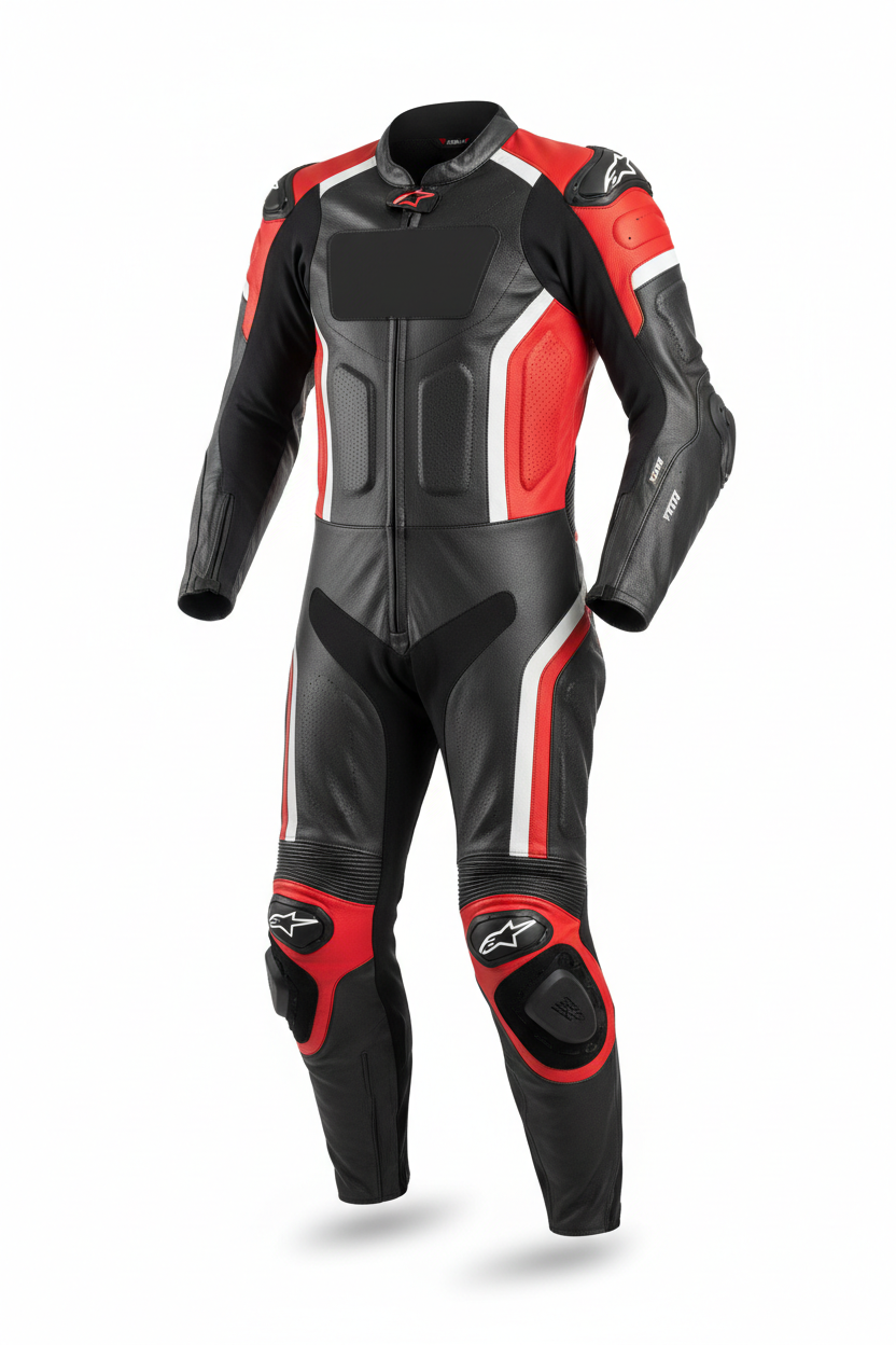 Custom Supermoto Adventure Suit Front View — MotorToWear