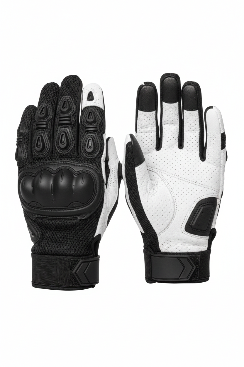 Custom Short-Cuff Street Gloves - Back Knuckle View