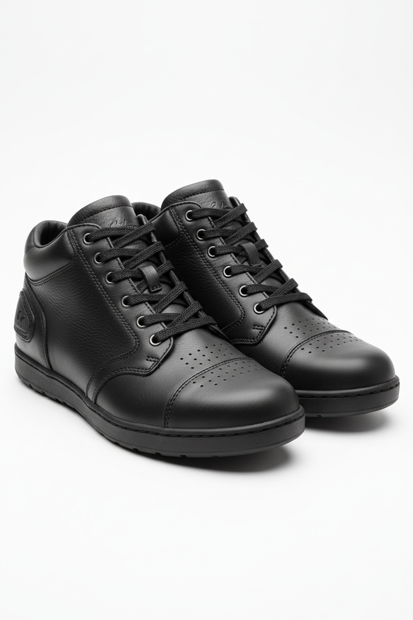 Custom Urban Motorcycle Riding Shoes - 3/4 Front Angle