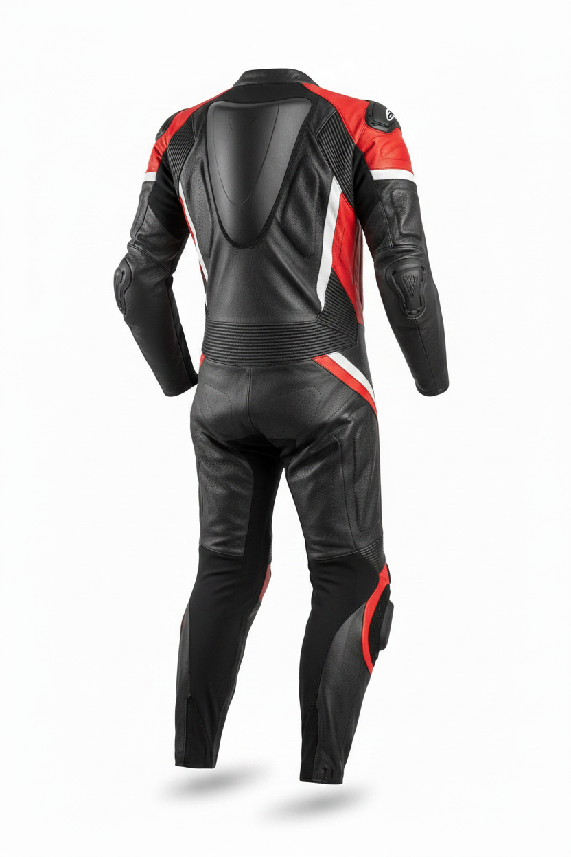 Custom Supermoto Adventure Suit Back View — MotorToWear