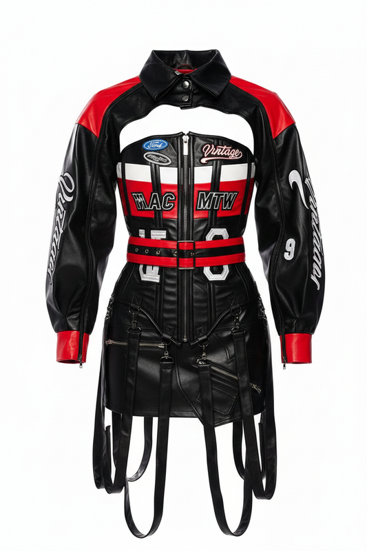 Racing Corset Set Front View — MotorToWear