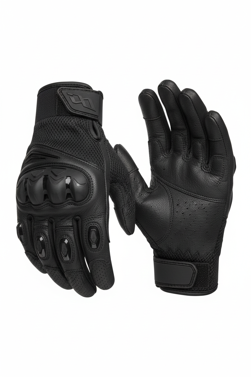 Custom Short-Cuff Street Gloves - 3/4 Front Angle