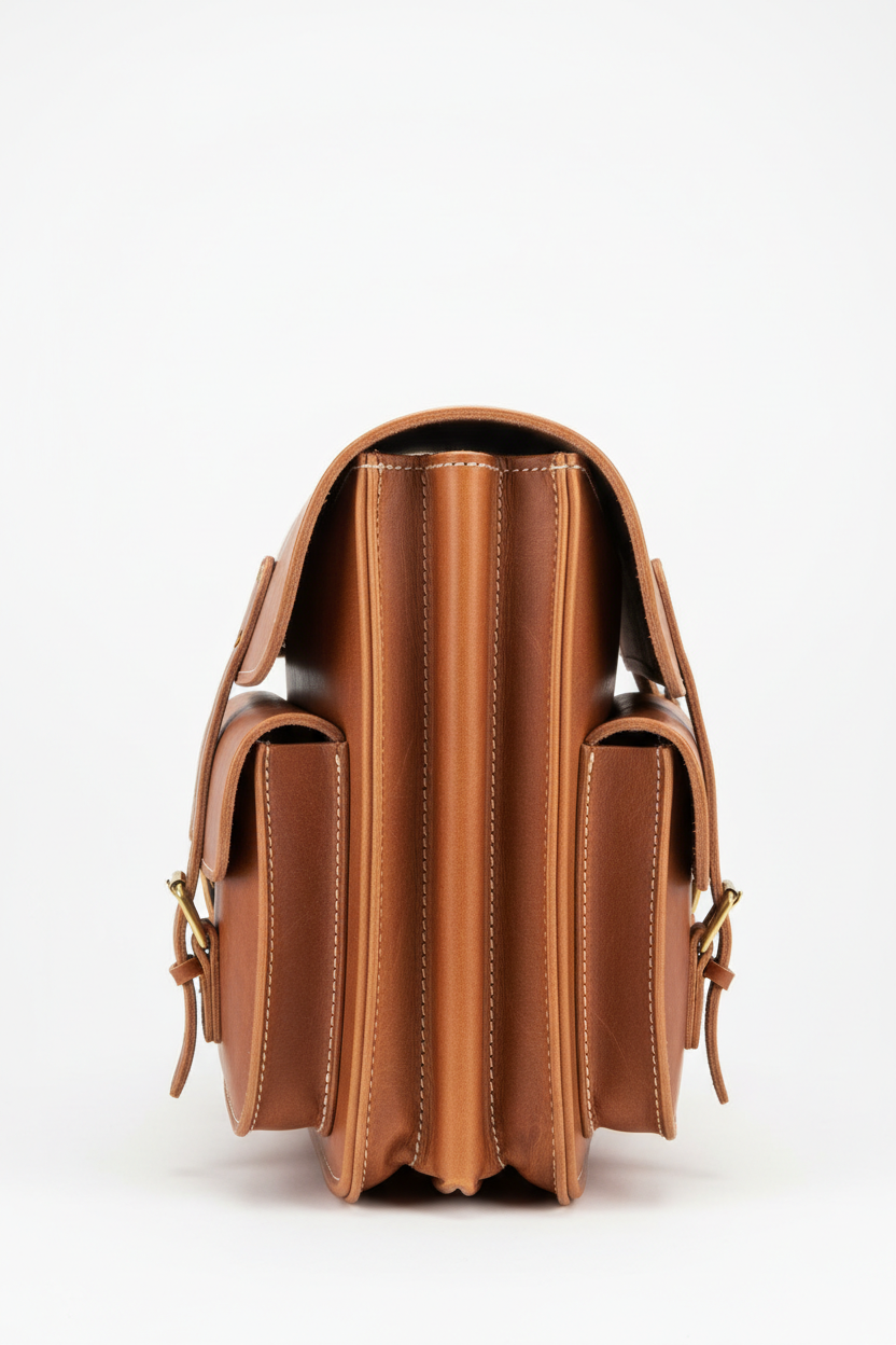 Custom Super Sidekick Saddlebag - Side Profile Showing Depth