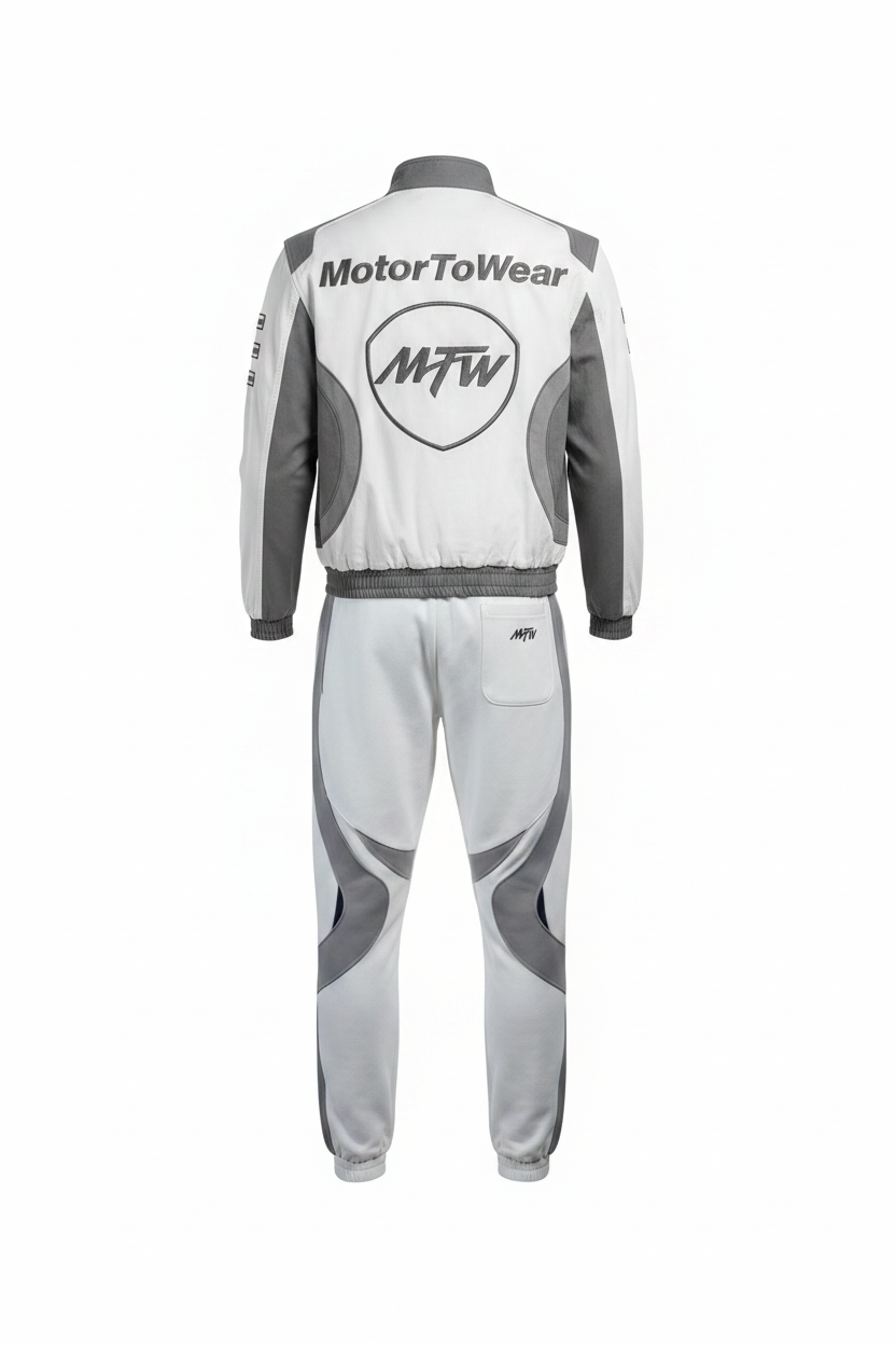MotorToWear Racing Tracksuit Set Full Back View