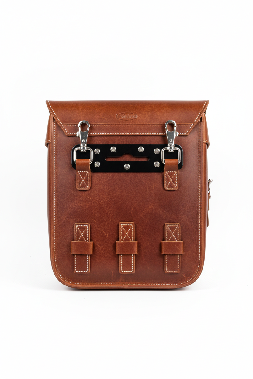 Custom Super Sidekick Saddlebag - Quick-Release Mount Back View