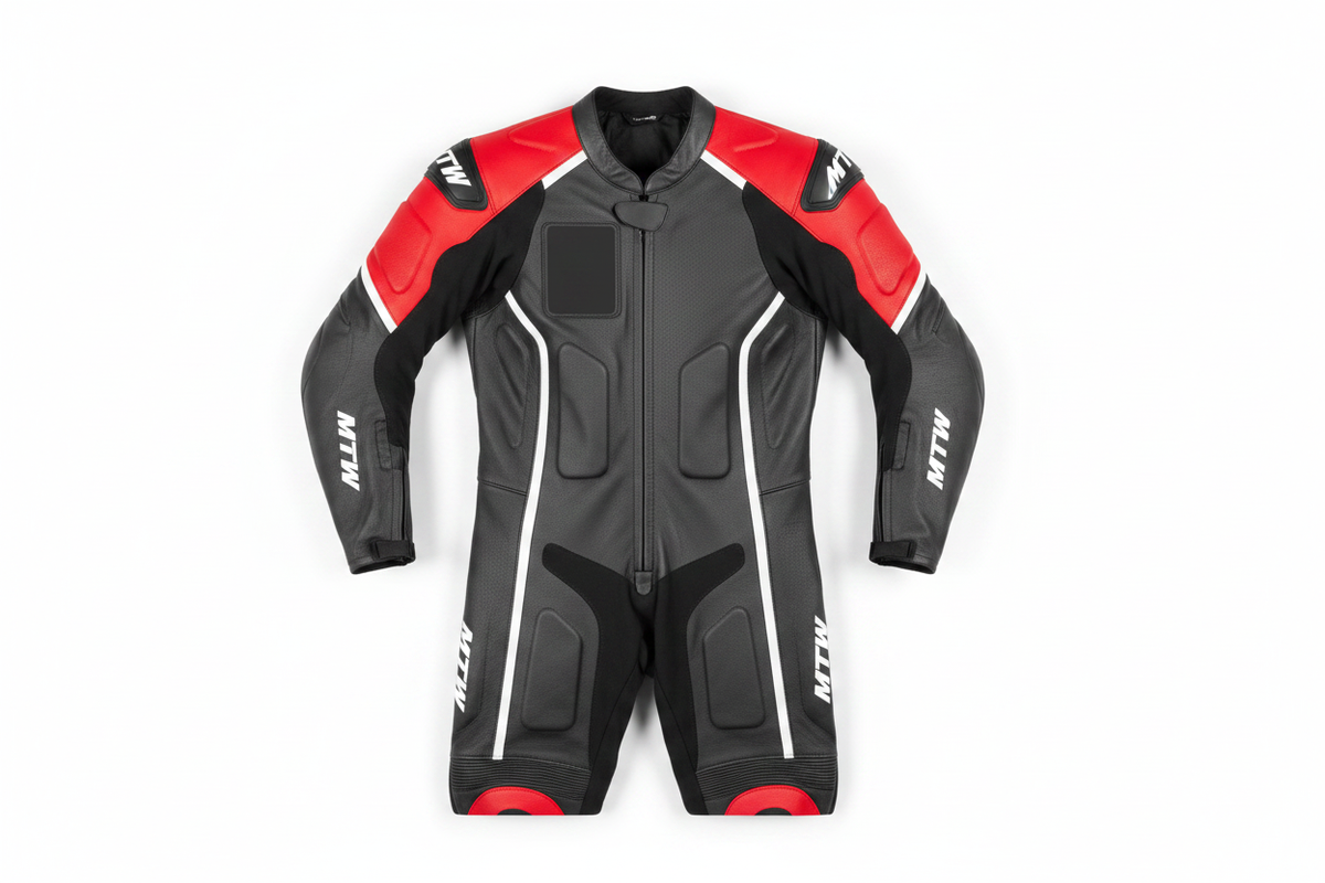 Custom Supermoto Adventure Suit Flat Lay — MotorToWear