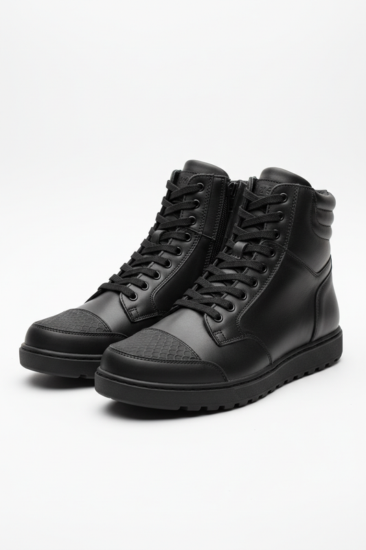 Custom Urban Motorcycle Sneaker Boots - 3/4 Front Angle