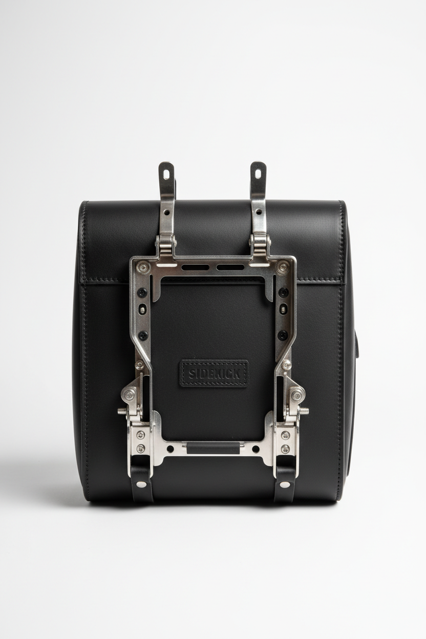 Custom Racer Sidekick Saddlebag - Quick-Release Mount Back View