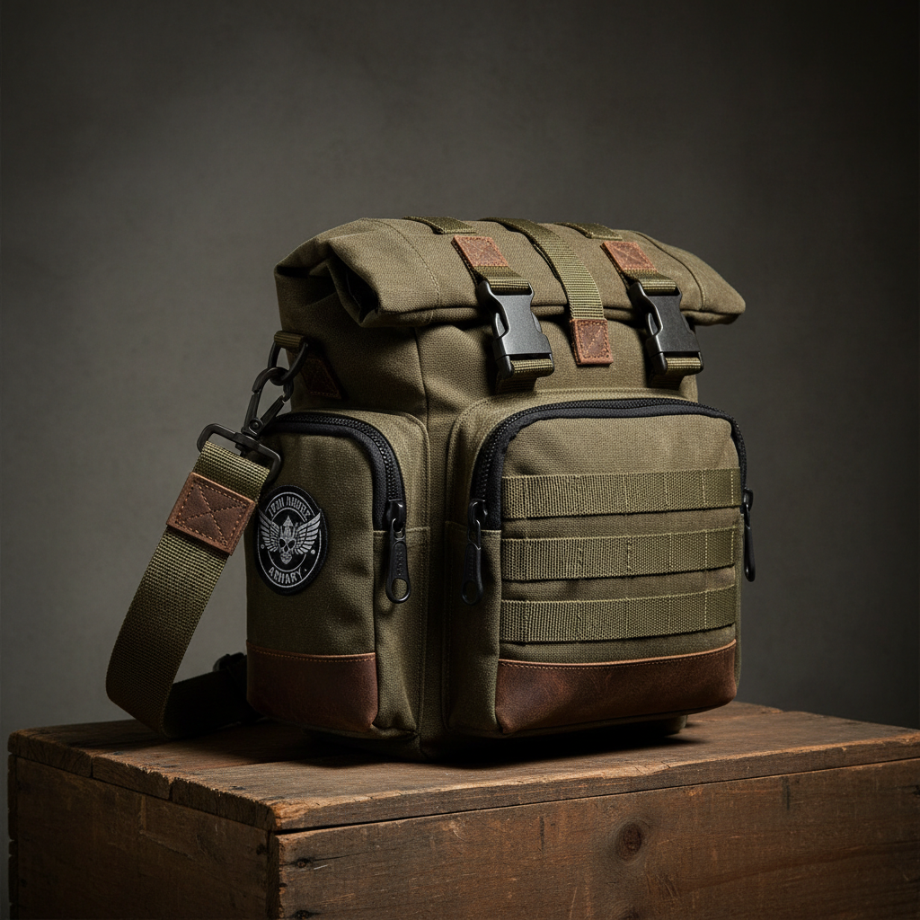 Custom Ammo Bag - Rugged Military-Inspired Everyday Carry Motorcycle Bag
