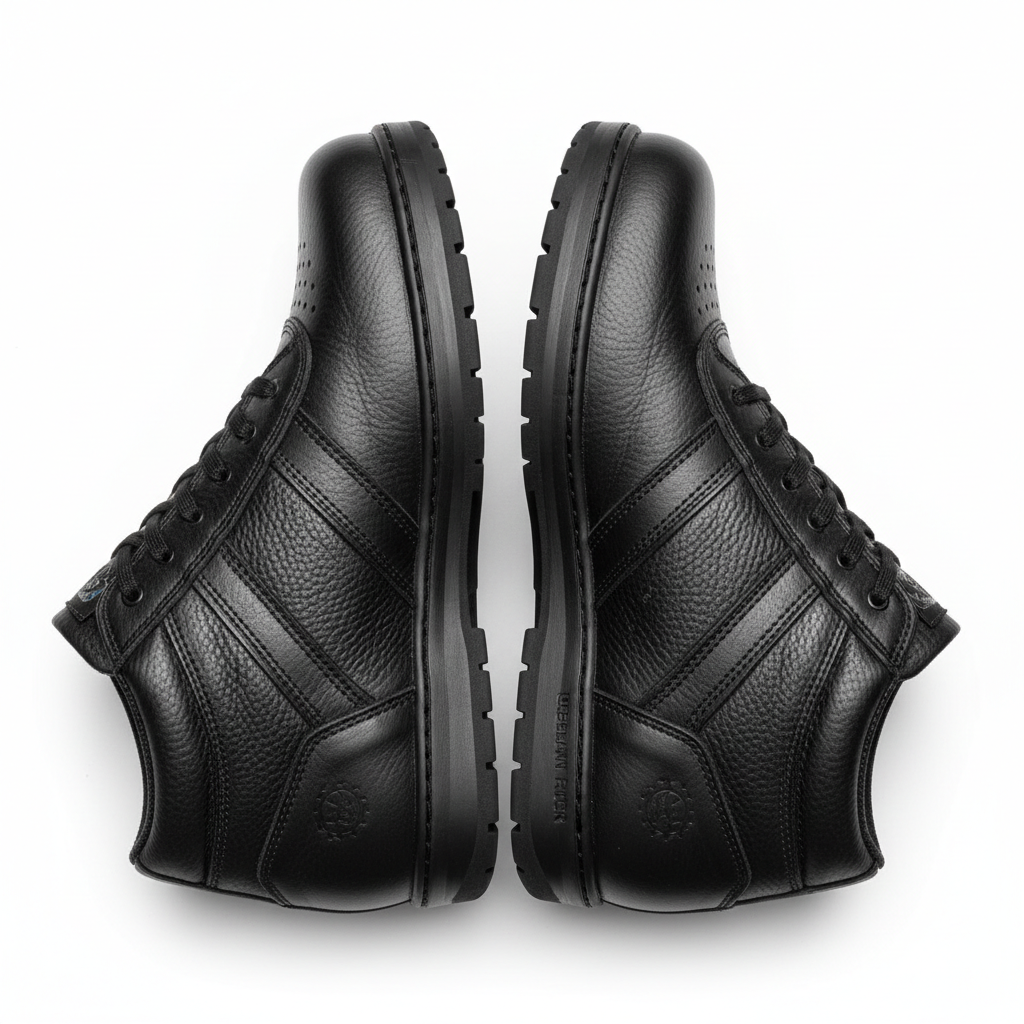 Custom Urban Motorcycle Riding Shoes - Flat Lay Overhead