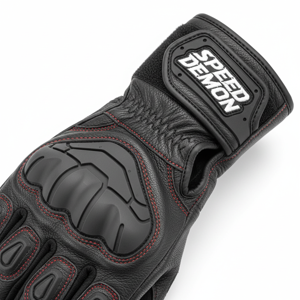 Custom Full Gauntlet Racing Gloves - Palm Slider & Wrist Detail