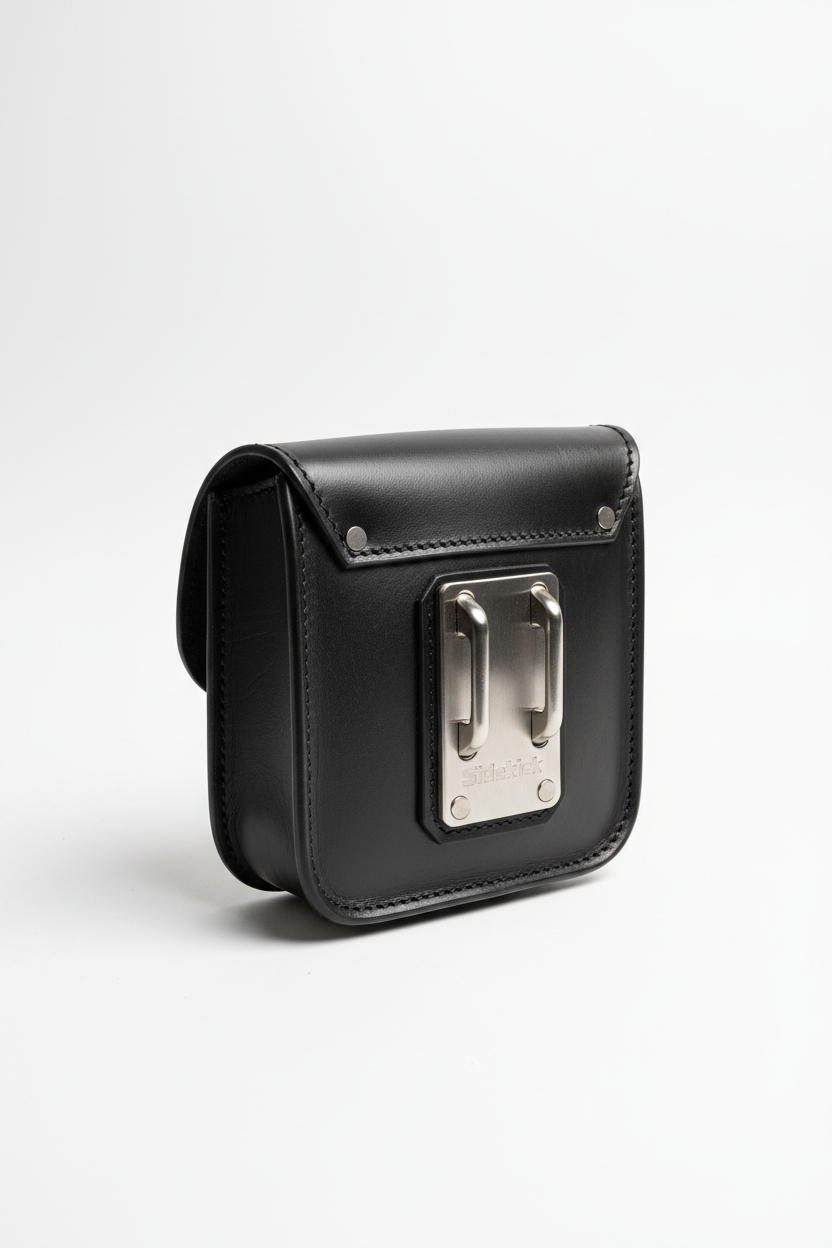 Custom Mini Sidekick Saddlebag - Quick-Release Mount Back View