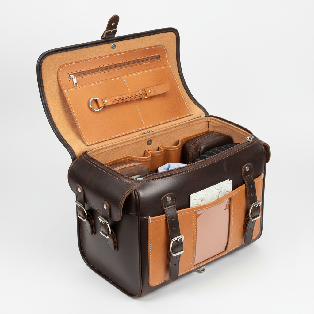Custom Super Sidekick Saddlebag - Interior Capacity Detail