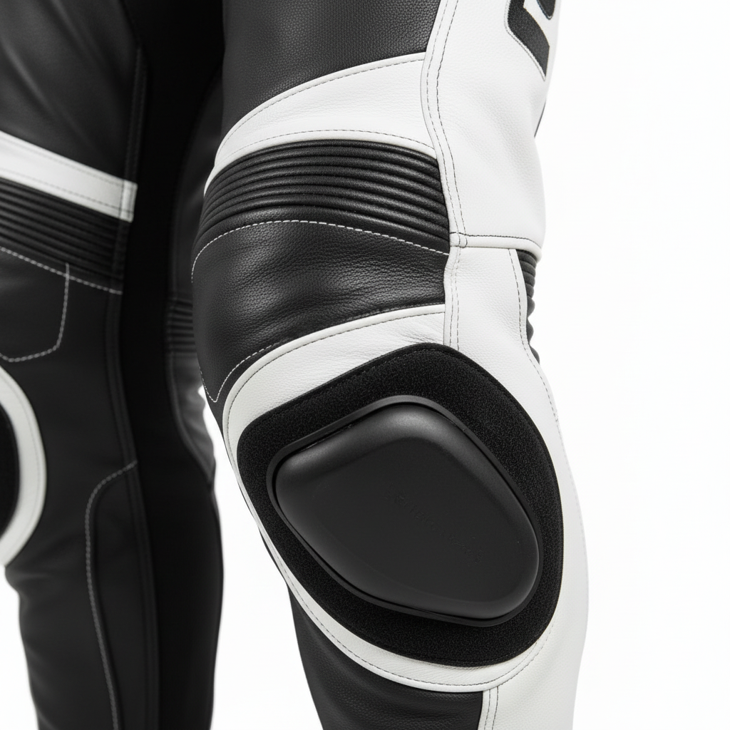 Leather Riding Pants - Knee Detail