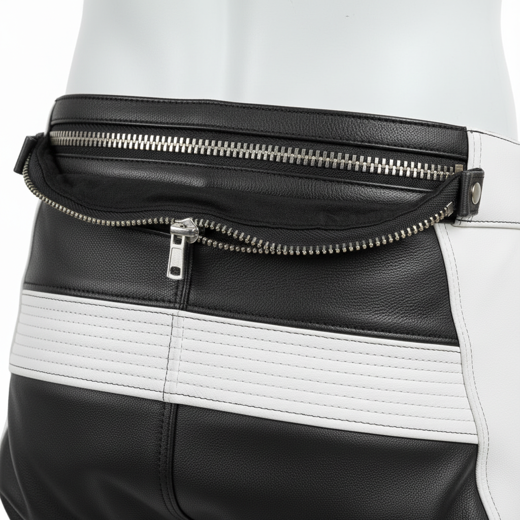 Leather Riding Pants - Zipper Detail