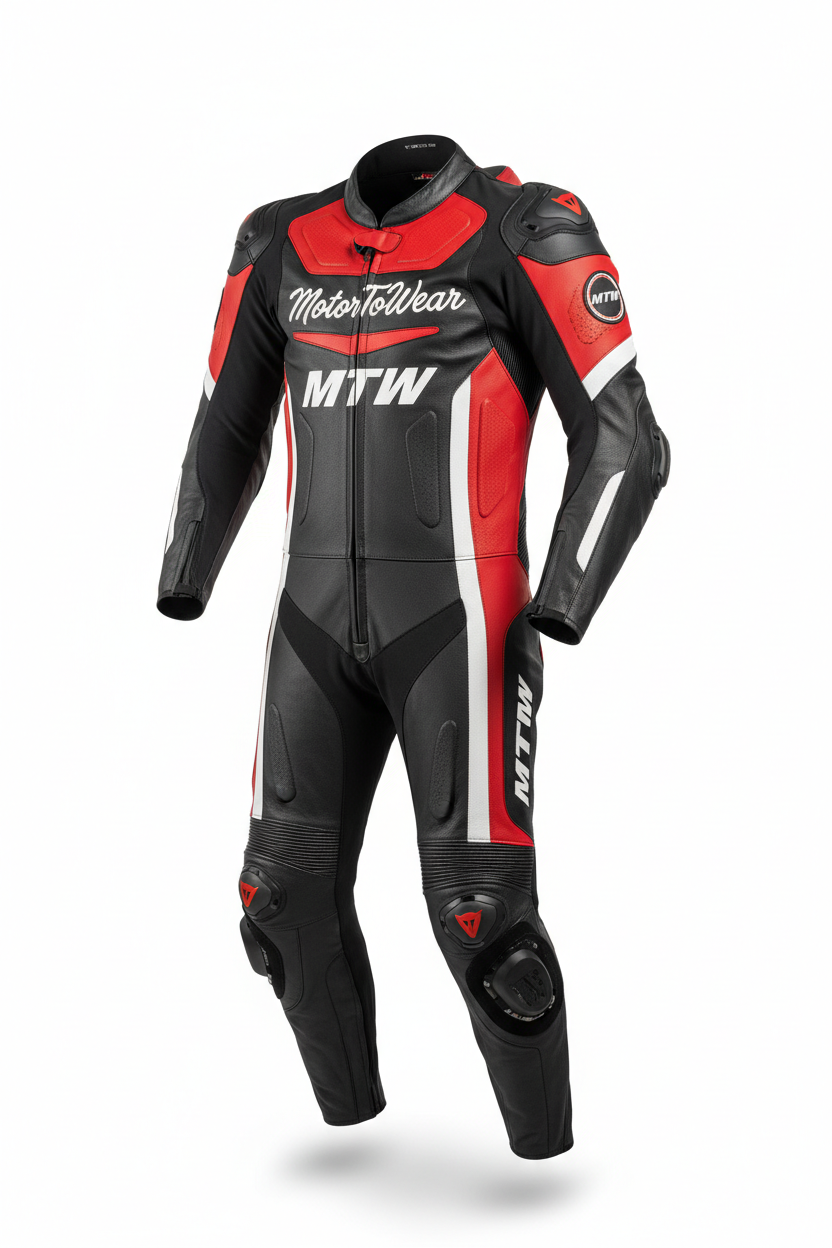 Product 1 — Custom Leather Race Suit — Hero Shot