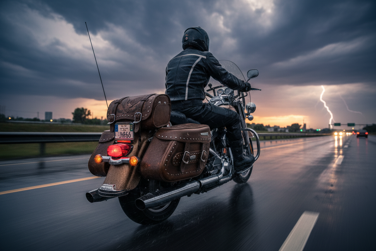 Rainy highway
